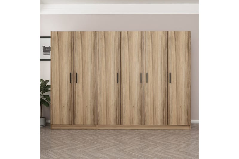 Fruitland Garderob 270 cm - Brun - Products - Förvaring - Garderober & garderobssystem - Garderobsskåp