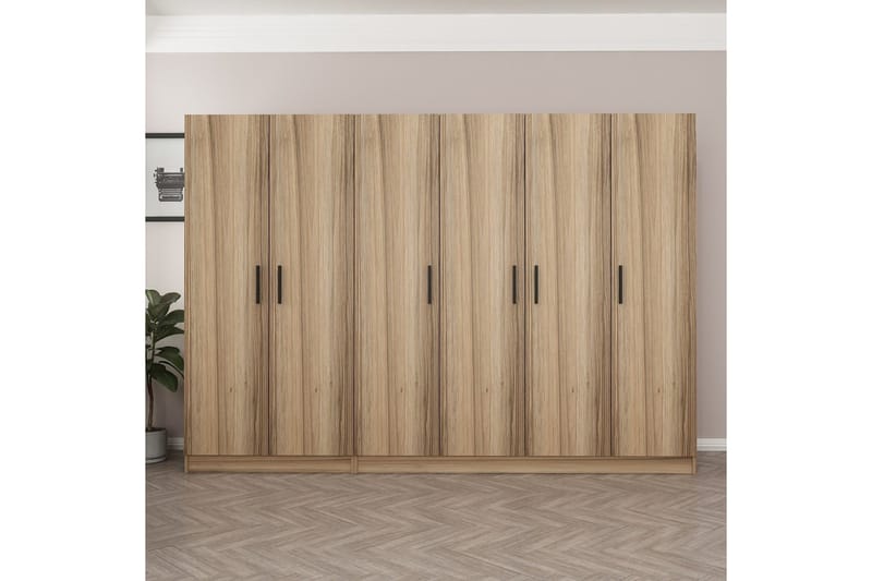Fruitland Garderob 270 cm - Brun - Products - Förvaring - Garderober & garderobssystem - Garderobsskåp