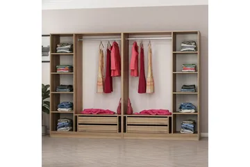 Fruitland Garderob 270 cm - Brun - Products - Förvaring - Garderober & garderobssystem - Garderobsskåp