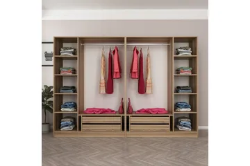 Fruitland Garderob 270 cm - Brun - Products - Förvaring - Garderober & garderobssystem - Garderobsskåp