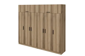 Fruitland Garderob 270 cm - Brun - Products - Förvaring - Garderober & garderobssystem - Garderobsskåp
