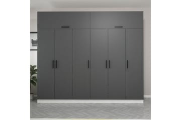 Fruitland Garderob 270 cm - Grå/Vit - Products - Förvaring - Garderober & garderobssystem - Garderobsskåp