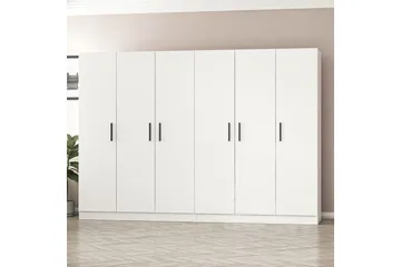 Fruitland Garderob 270 cm - Vit - Products - Förvaring - Garderober & garderobssystem - Garderobsskåp