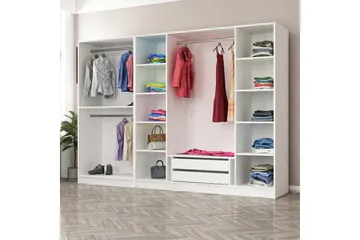 Fruitland Garderob 270 cm - Vit - Products - Förvaring - Garderober & garderobssystem - Garderobsskåp