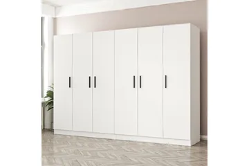 Fruitland Garderob 270 cm - Vit - Products - Förvaring - Garderober & garderobssystem - Garderobsskåp