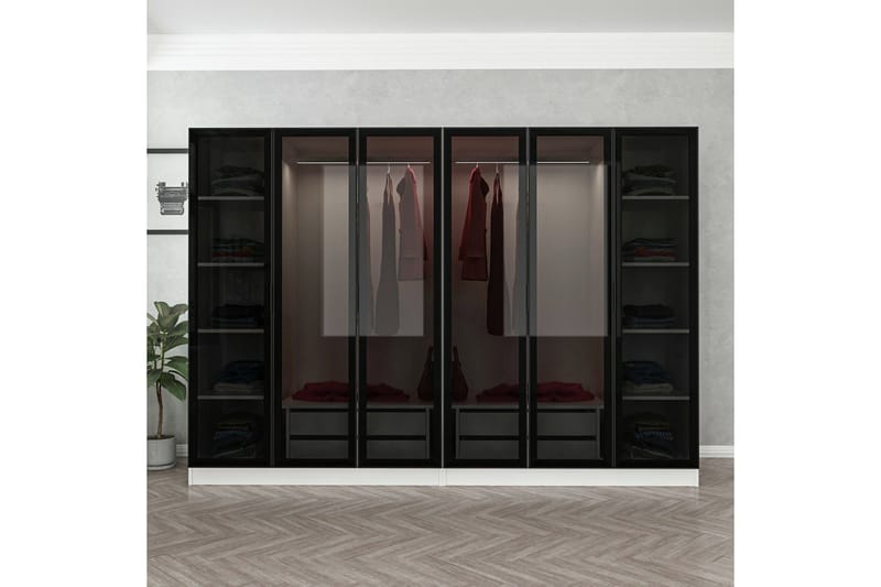 Fruitland Garderob 270 cm - Vit - Products - Förvaring - Garderober & garderobssystem - Garderobsskåp