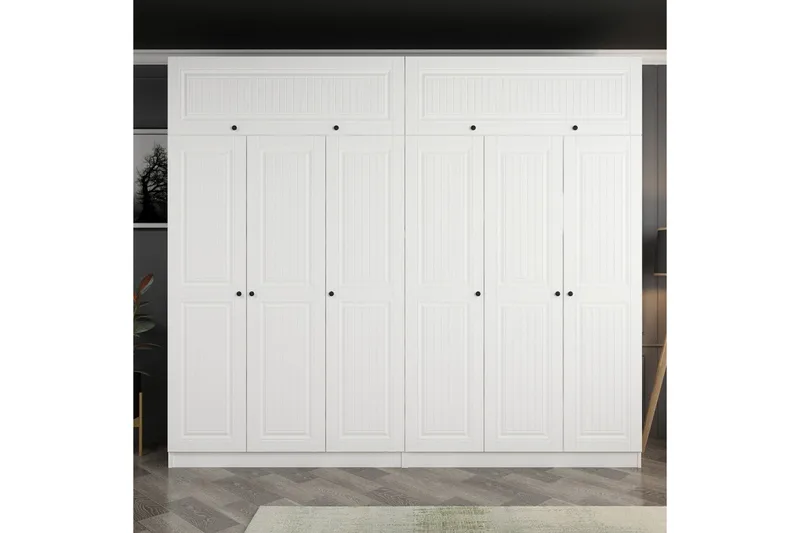 Fruitland Garderob 270 cm - Vit - Products - Förvaring - Garderober & garderobssystem - Garderobsskåp