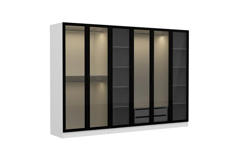 Fruitland Garderob 270 cm - Vit - Products - Förvaring - Garderober & garderobssystem - Garderobsskåp