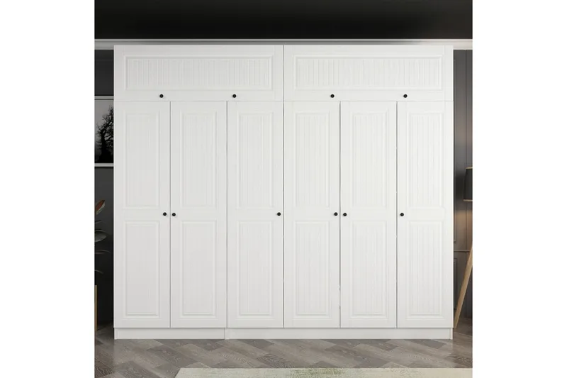 Fruitland Garderob 270 cm - Vit - Products - Förvaring - Garderober & garderobssystem - Garderobsskåp