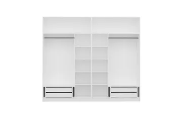 Fruitland Garderob 270 cm - Vit - Products - Förvaring - Garderober & garderobssystem - Garderobsskåp