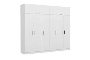 Fruitland Garderob 270 cm - Vit - Products - Förvaring - Garderober & garderobssystem - Garderobsskåp