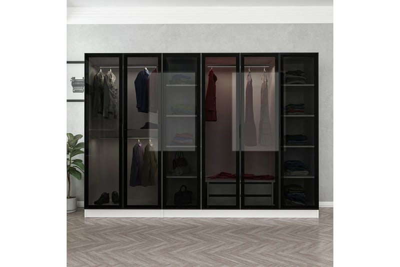 Fruitland Garderob 270 cm - Vit - Products - Förvaring - Garderober & garderobssystem - Garderobsskåp