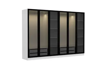 Fruitland Garderob 270 cm - Vit - Products - Förvaring - Garderober & garderobssystem - Garderobsskåp