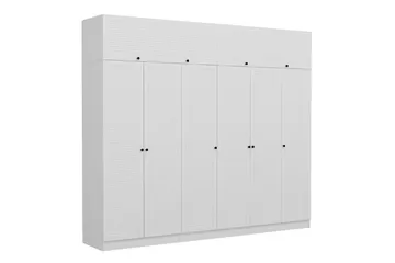 Fruitland Garderob 270 cm - Vit - Products - Förvaring - Garderober & garderobssystem - Garderobsskåp