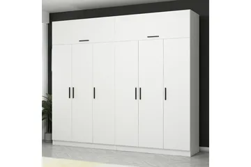 Fruitland Garderob 270 cm - Vit - Products - Förvaring - Garderober & garderobssystem - Garderobsskåp
