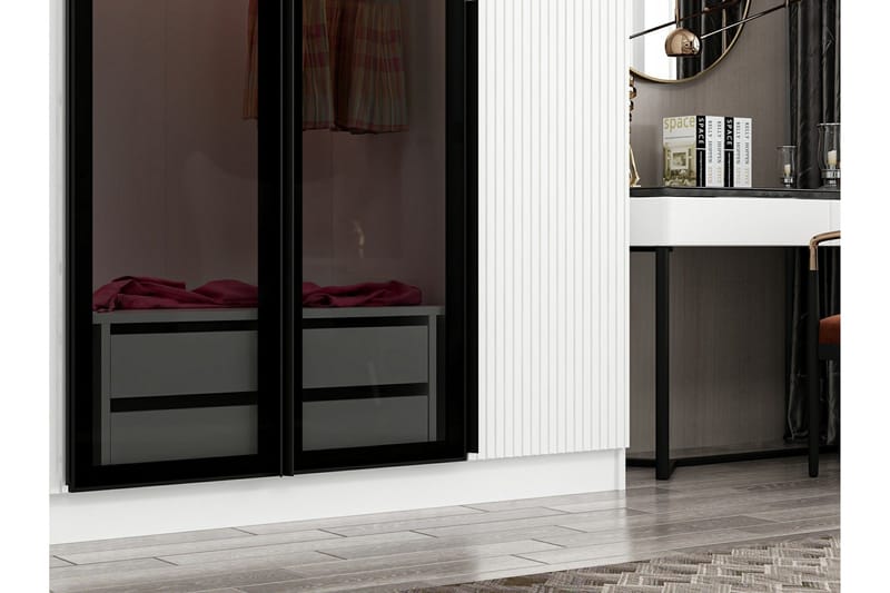 Fruitland Garderob 270 cm - Vit - Products - Förvaring - Garderober & garderobssystem - Garderobsskåp