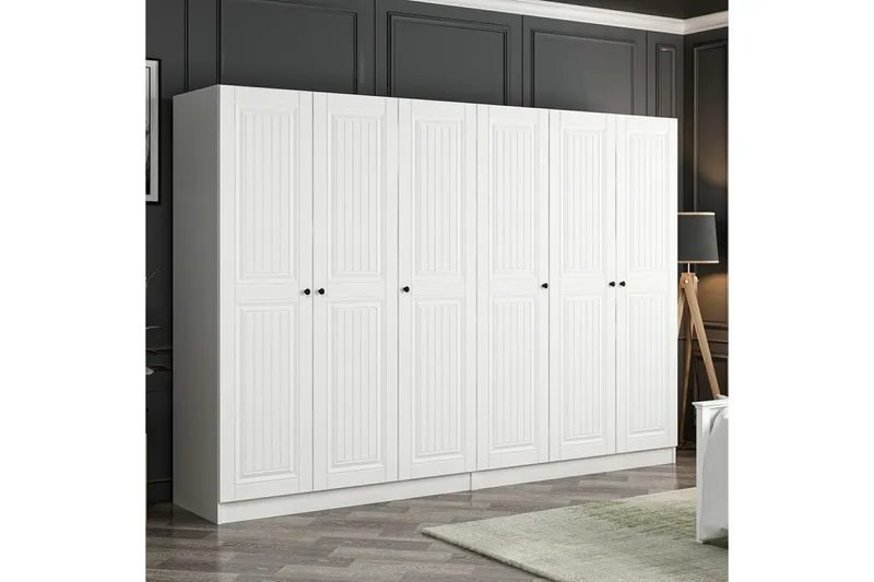 Fruitland Garderob 270 cm - Vit - Products - Förvaring - Garderober & garderobssystem - Garderobsskåp