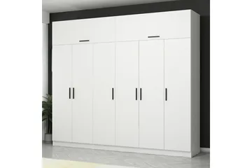 Fruitland Garderob 270 cm - Vit - Products - Förvaring - Garderober & garderobssystem - Garderobsskåp