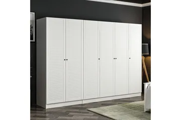 Fruitland Garderob 270 cm - Vit - Products - Förvaring - Garderober & garderobssystem - Garderobsskåp