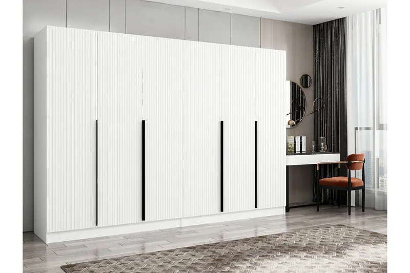 Fruitland Garderob 270 cm - Vit - Products - Förvaring - Garderober & garderobssystem - Garderobsskåp