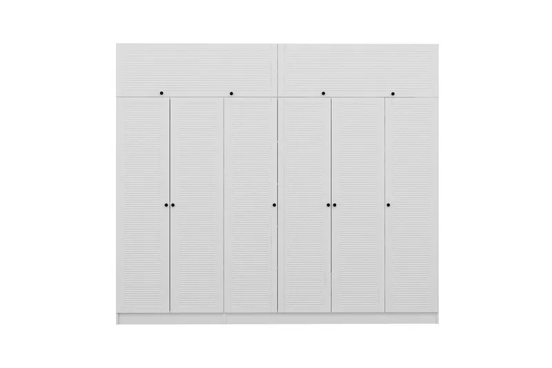 Fruitland Garderob 270 cm - Vit - Products - Förvaring - Garderober & garderobssystem - Garderobsskåp