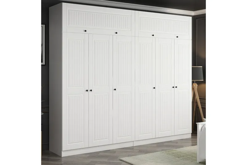 Fruitland Garderob 270 cm - Vit - Products - Förvaring - Garderober & garderobssystem - Garderobsskåp