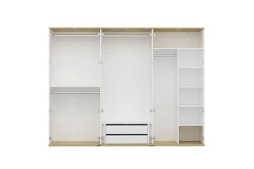 Fruitland Garderob 270x206 cm - Vit - Products - Förvaring - Garderober & garderobssystem - Garderobsskåp