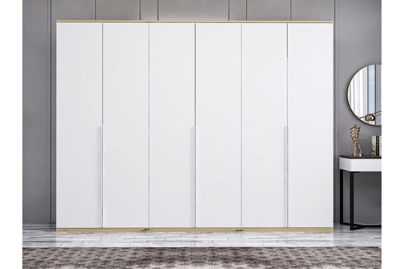 Fruitland Garderob 270x206 cm - Vit - Products - Förvaring - Garderober & garderobssystem - Garderobsskåp