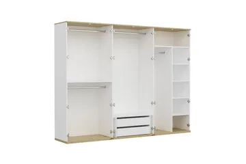 Fruitland Garderob 270x206 cm - Vit - Products - Förvaring - Garderober & garderobssystem - Garderobsskåp