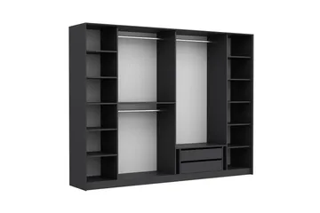 Fruitland Garderob 274x210 cm - Antracit - Products - Förvaring - Garderober & garderobssystem - Garderobsskåp