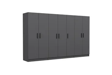 Fruitland Garderob 315 cm - Antracit - Products - Förvaring - Garderober & garderobssystem - Garderobsskåp