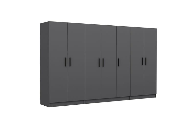 Fruitland Garderob 315 cm - Antracit - Products - Förvaring - Garderober & garderobssystem - Garderobsskåp