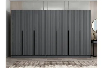 Fruitland Garderob 315 cm - Antracit - Products - Förvaring - Garderober & garderobssystem - Garderobsskåp