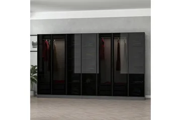 Fruitland Garderob 315 cm - Antracit - Products - Förvaring - Garderober & garderobssystem - Garderobsskåp