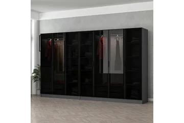 Fruitland Garderob 315 cm - Antracit - Products - Förvaring - Garderober & garderobssystem - Garderobsskåp