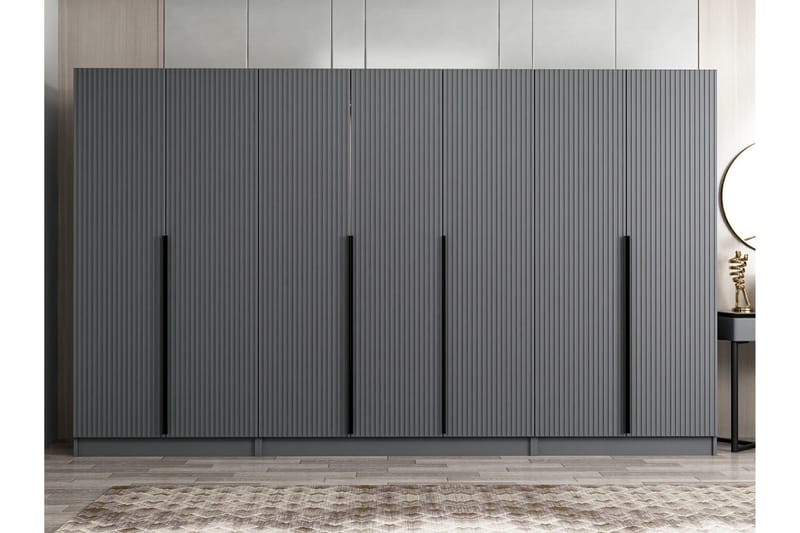 Fruitland Garderob 315 cm - Antracit - Products - Förvaring - Garderober & garderobssystem - Garderobsskåp