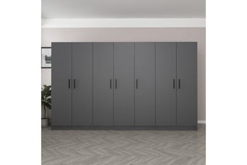 Fruitland Garderob 315 cm - Antracit - Products - Förvaring - Garderober & garderobssystem - Garderobsskåp