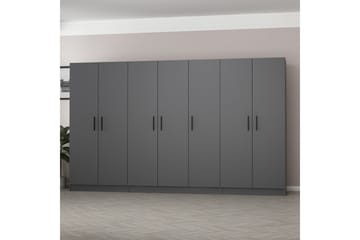 Fruitland Garderob 315 cm - Antracit - Products - Förvaring - Garderober & garderobssystem - Garderobsskåp