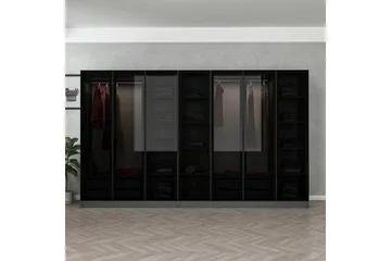 Fruitland Garderob 315 cm - Antracit - Products - Förvaring - Garderober & garderobssystem - Garderobsskåp