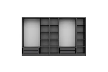 Fruitland Garderob 315 cm - Antracit - Products - Förvaring - Garderober & garderobssystem - Garderobsskåp