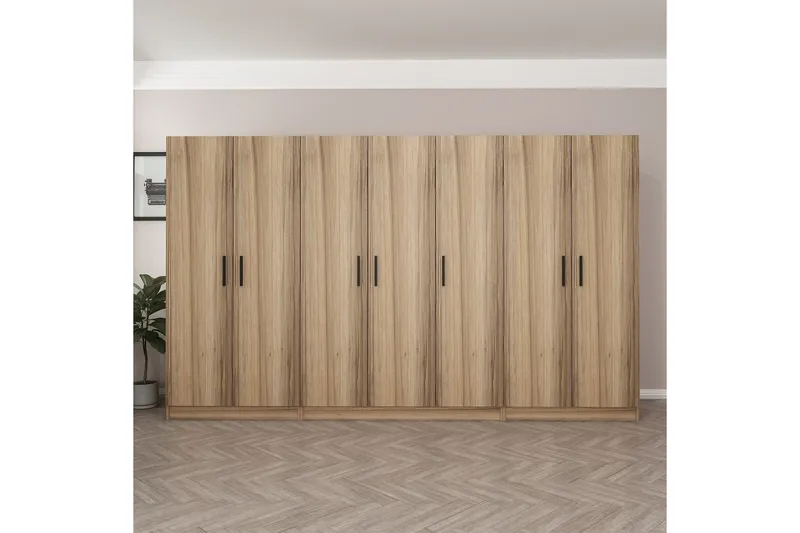 Fruitland Garderob 315 cm - Ek - Products - Förvaring - Garderober & garderobssystem - Garderobsskåp