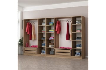 Fruitland Garderob 315 cm - Ek - Products - Förvaring - Garderober & garderobssystem - Garderobsskåp