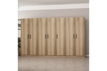 Fruitland Garderob 315 cm - Ek - Products - Förvaring - Garderober & garderobssystem - Garderobsskåp