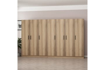 Fruitland Garderob 315 cm - Ek - Products - Förvaring - Garderober & garderobssystem - Garderobsskåp