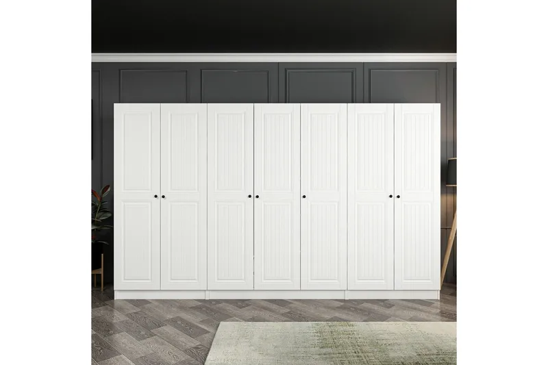 Fruitland Garderob 315 cm - Vit - Products - Förvaring - Garderober & garderobssystem - Garderobsskåp