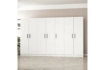 Fruitland Garderob 315 cm - Vit - Products - Förvaring - Garderober & garderobssystem - Garderobsskåp
