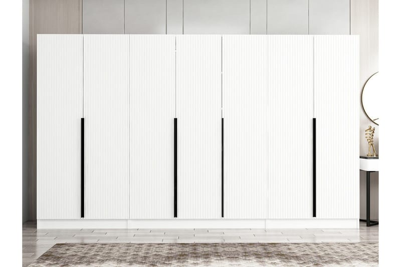 Fruitland Garderob 315 cm - Vit - Products - Förvaring - Garderober & garderobssystem - Garderobsskåp