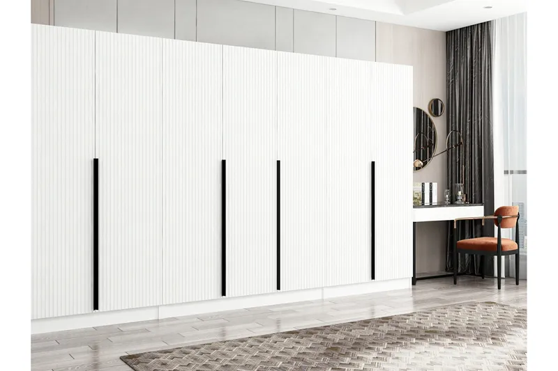 Fruitland Garderob 315 cm - Vit - Products - Förvaring - Garderober & garderobssystem - Garderobsskåp