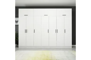 Fruitland Garderob 315x235 cm - Vit - Products - Förvaring - Garderober & garderobssystem - Garderobsskåp