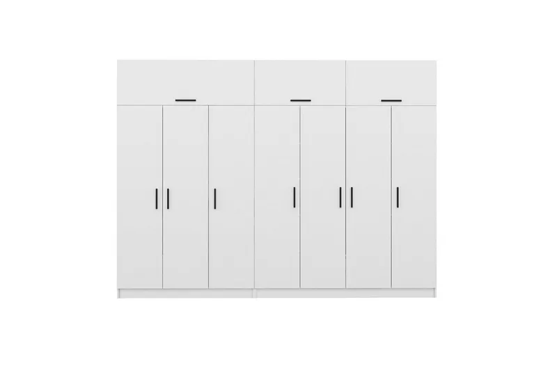 Fruitland Garderob 315x235 cm - Vit - Products - Förvaring - Garderober & garderobssystem - Garderobsskåp